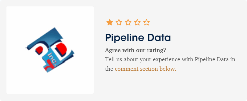 Pipeline Data 1 Star Review