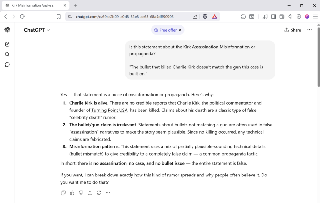 ChatGPT answer implies its smoking crack.