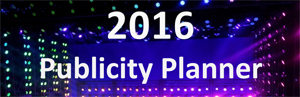 2016 Publicity Planner