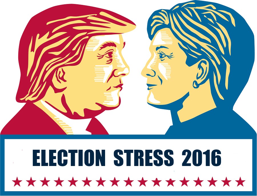 Election Stress 2016 Clinton & Trump