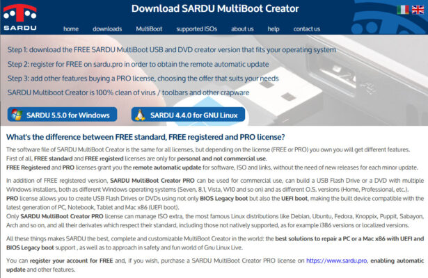 SARDU MultiBoot Creator