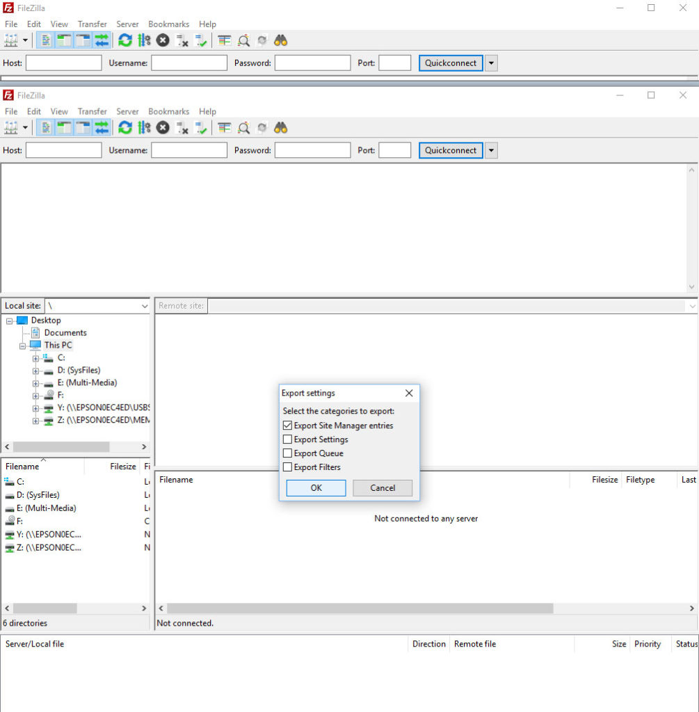 FileZilla Password Recovery Step 2 Screen Capture